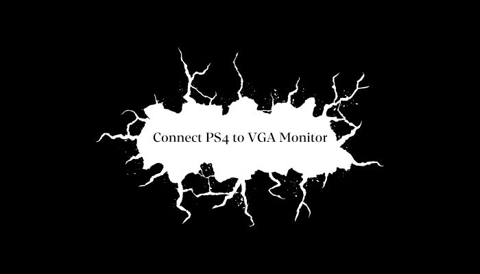 how to connect ps4 to monitor with sound